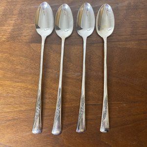 Wm Rogers Extra Plate IS 1938 REVELATION 7.5" Ice Tea Spoon Set
